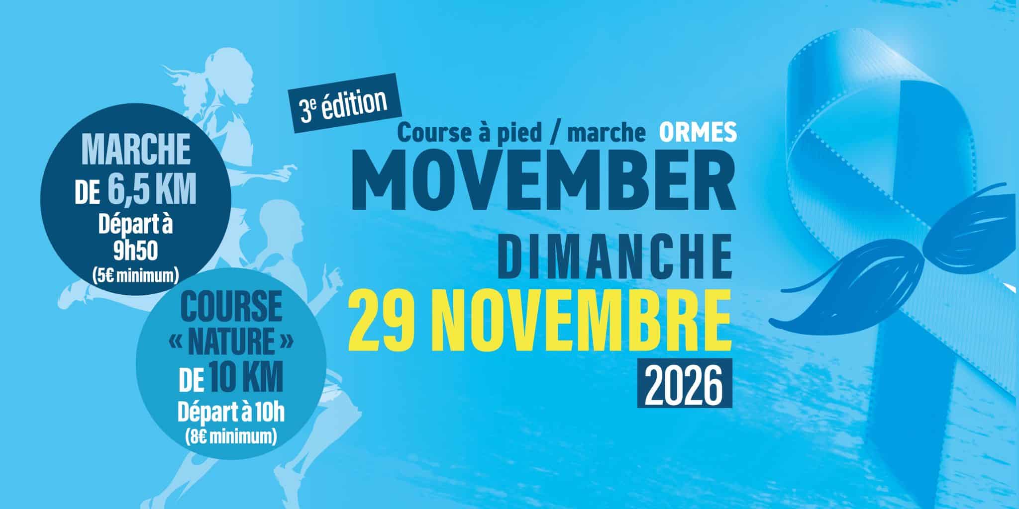 Movember 2026 – Marche & Course solidaire